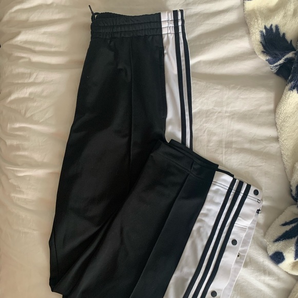 Adidas Black Tear Away Joggers